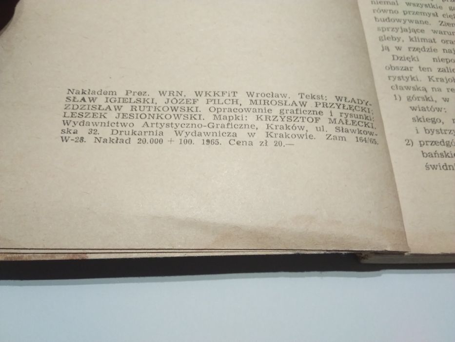Stary przewodnik turystyczny Dolny Śląsk z 1965 roku