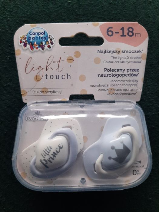 Canpol babies smoczki uspokajające 6-18m 2szt