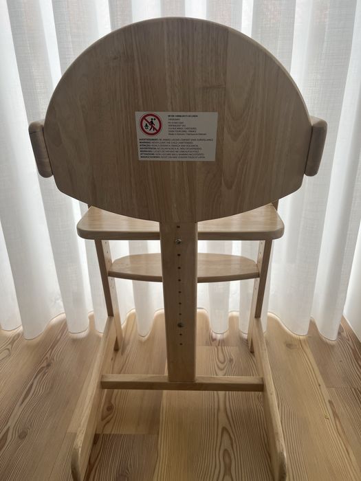 Cadeira alta evolutiva Woody 2, da VERTBAUDET - madeira