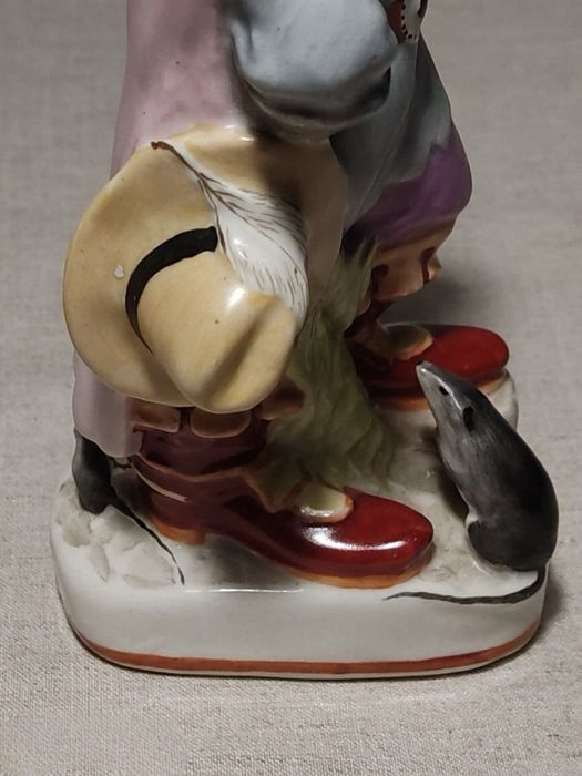 Статуэтка «КОТ В САПОГАХ» Ангарский з-д 1950-е СССР Оригинал РЕДКОСТЬ!