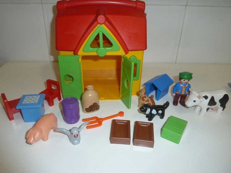 Playmobil 1.2.3 - Quinta Maleta - 6962 e outros brinquedos