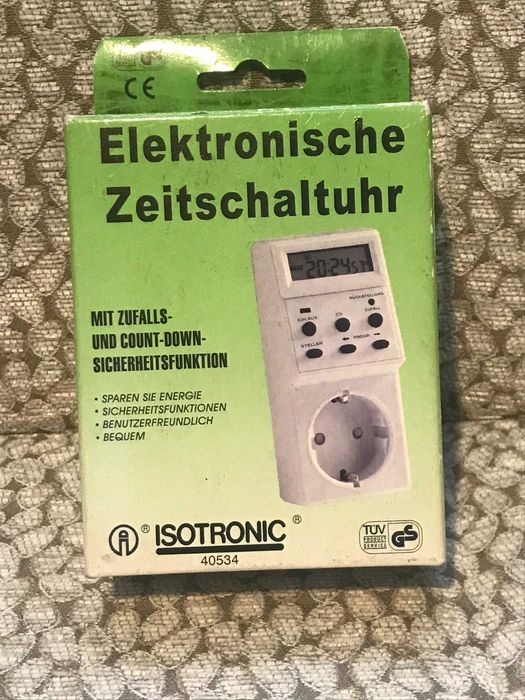 Elektroniczny wyłącznik czasowy, timer, programator ISOTRONIC 40534