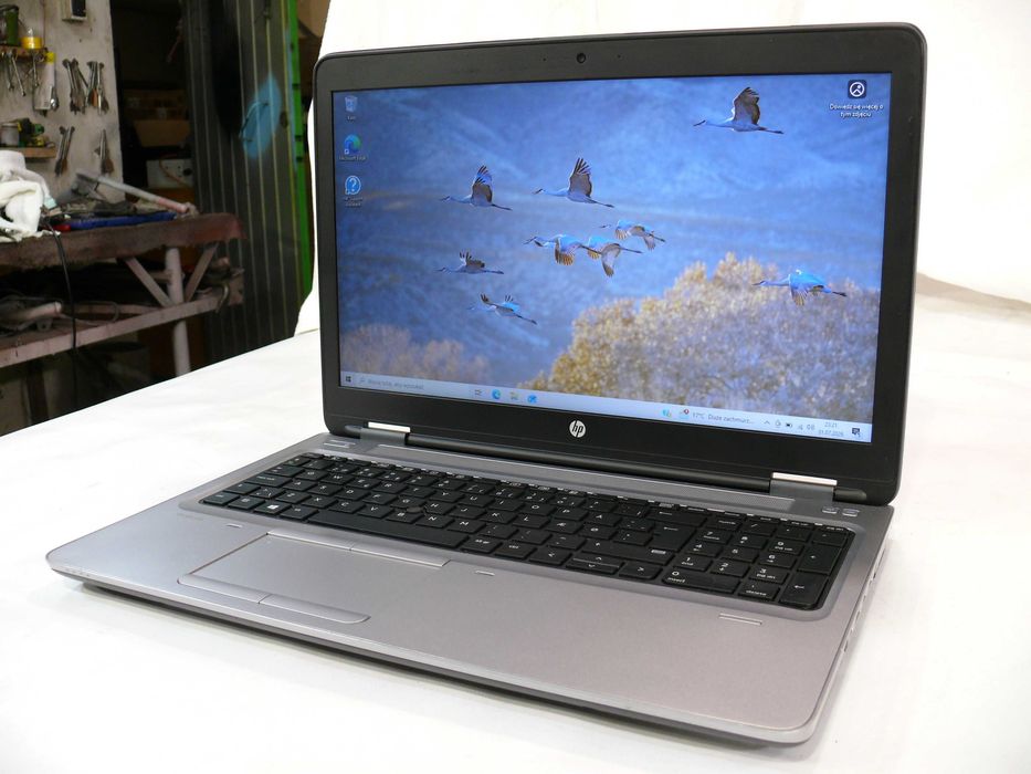 HP 650G2  SSD480/8g  DDR4  Core i5 6gen. Bat 73,5% Bios 2024 r. z dostępem.