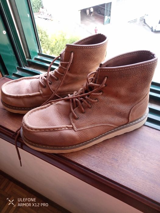 Bota em couro castanho Tam 43 The Stronghold Los Angeles 1895