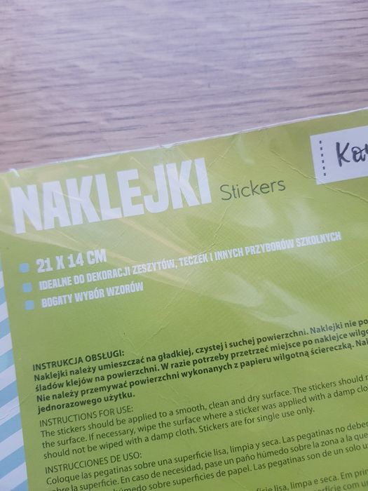 Nowe naklejki dziecięce marki Kayet 21sztuk