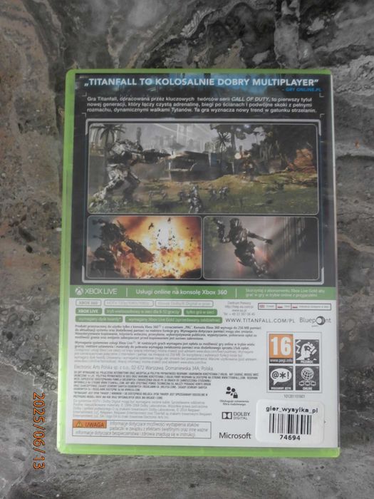 Gra na Xbox 360 TITANFALL wersja PL