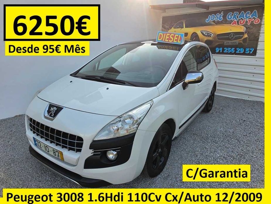 Peugeot 3008 1.6Hdi Cx/Auto 110Cv 12/2009