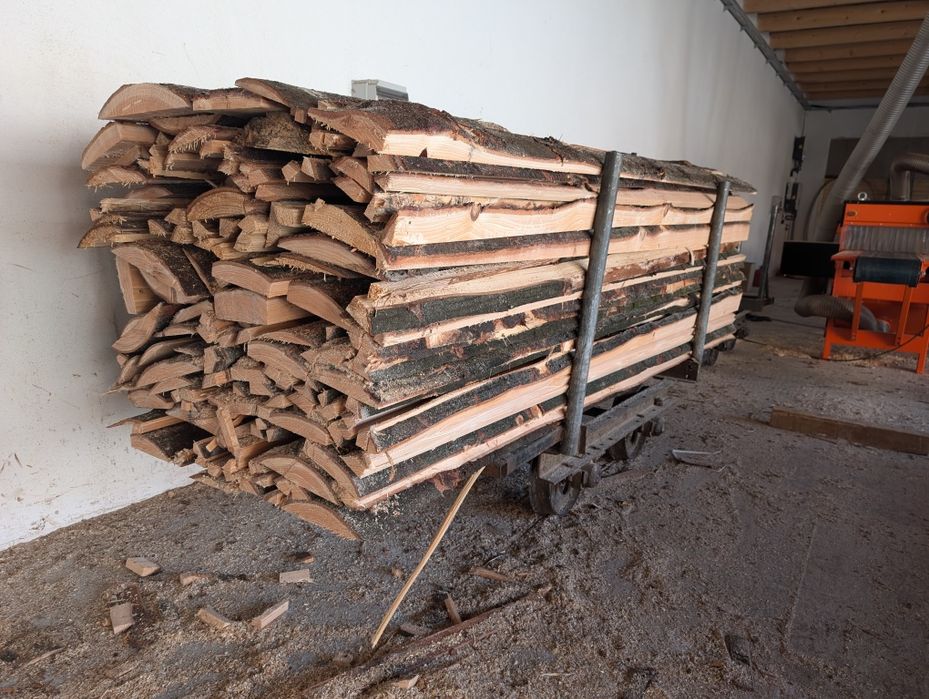 Drewno opałowe, opał, okrajki tartaczne, cena za paczkę 3 metry