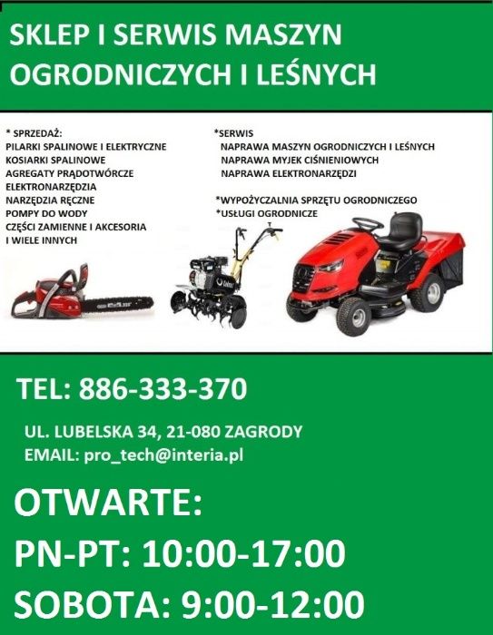 Glebogryzarka spalinowa Cedrus ! Nowa, Gwarancja, FV/Paragon !