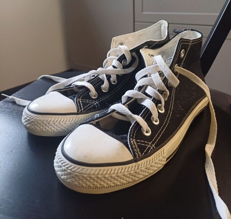 Czarne buty Converse trampki r.41