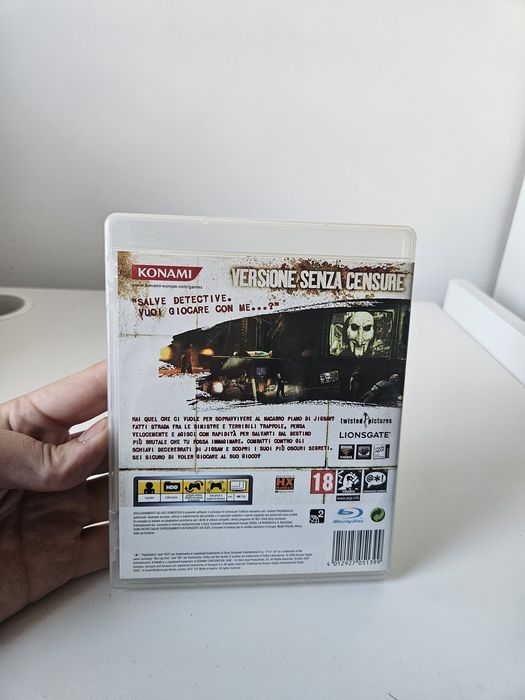 Saw PS3, piła ps3, okładka angielska,