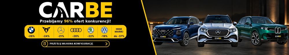 Carbe | Najwyższe rabaty dostępne na rynku! Sprawdź leasing bez wykupu! top banner