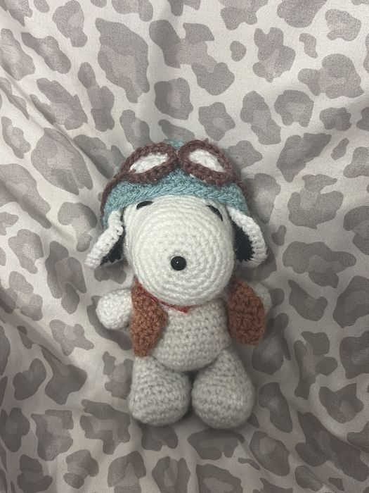 snoopy robiony na szydelku