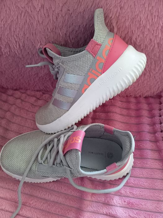 Ténis Adidas - Cinza e rosa - Tamanho 37,5