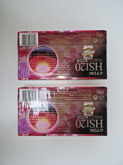 Cassetes VHS virgens