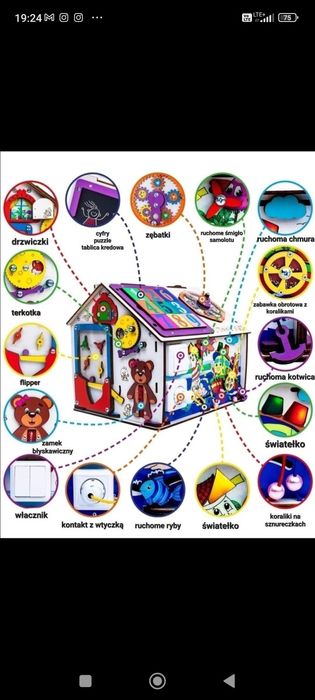 Domek manipulacyjny tablica światełka