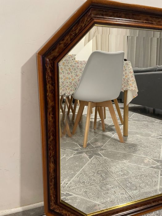 Espelho 150x80 com moldura de madeira