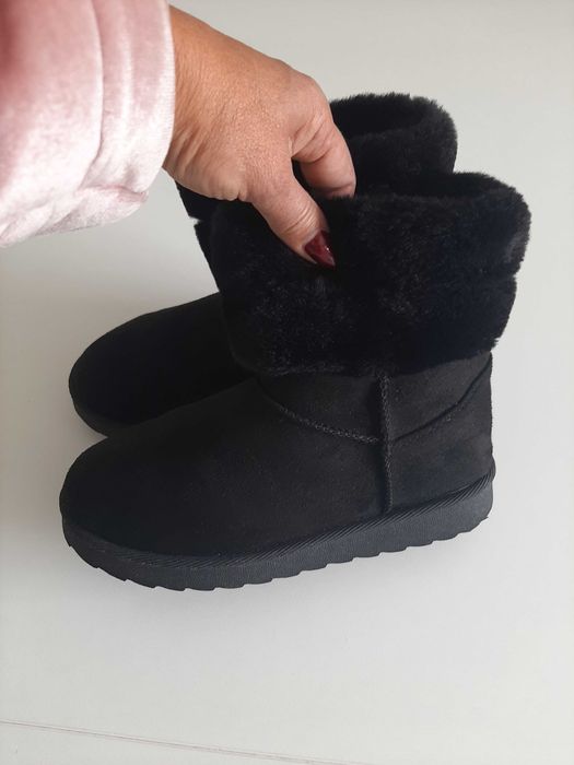Botas Camurça Pretas N°36 Novas