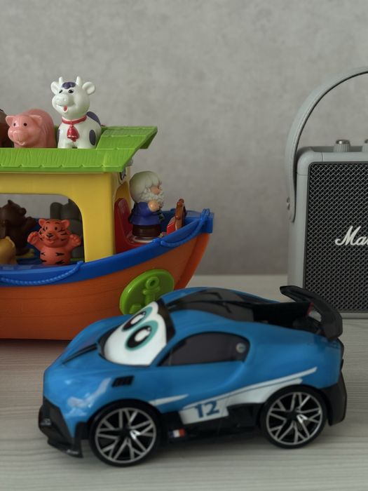 Ферма Chicco, ковчег Kiddi Smart, сортер Chicco, BB Junior Bugatti