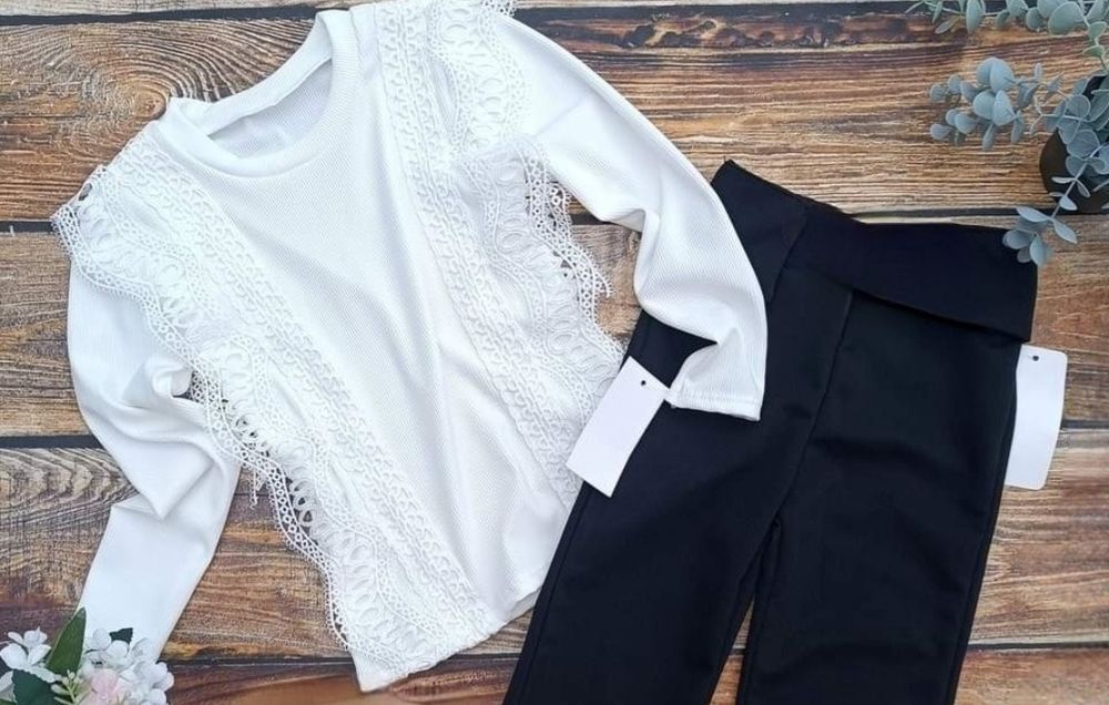 Komplet dla dziewczynki,  bluzka + spódniczka