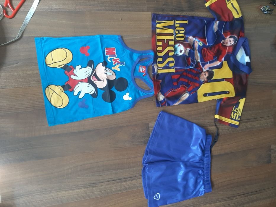 Zestaw dla chłopca adidas nike Messi bezrękawnik bluza spodnie dresowe