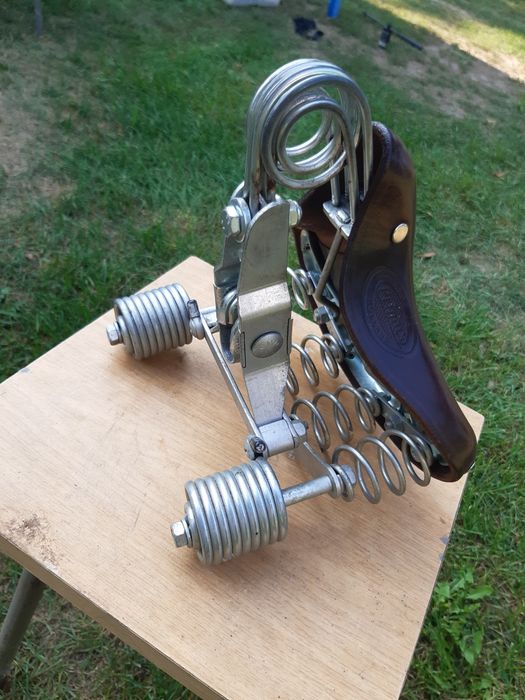 Siodełko rowerowe skórzane Lepper primus zadbane