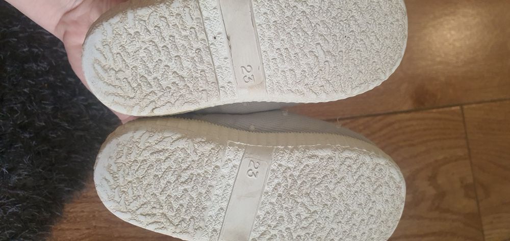 Sandálias de tecido azul bebé tamanho 23