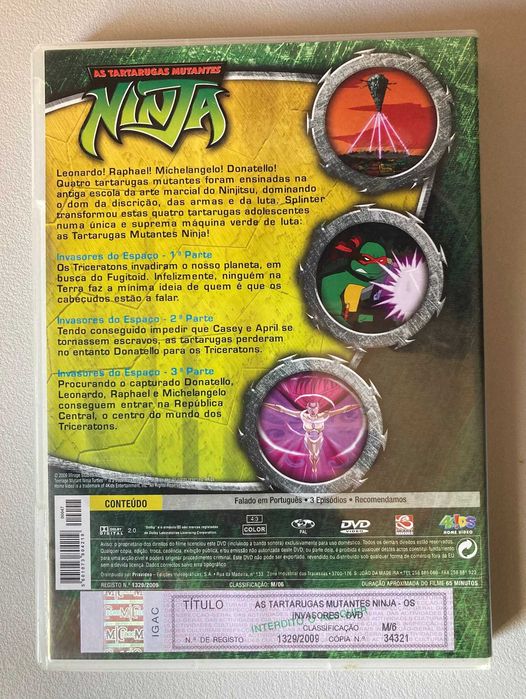 [DVD] As Tartarugas Mutantes Ninja - Os Invasores