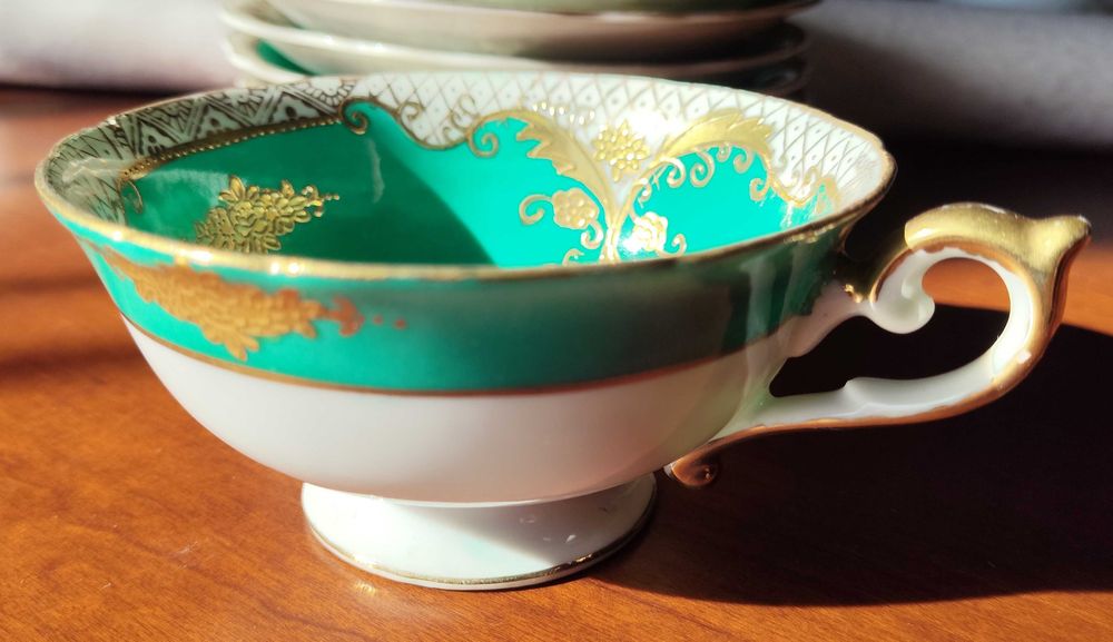 6 chávenas de chá  em porcelana japonesa Chugai Foreign