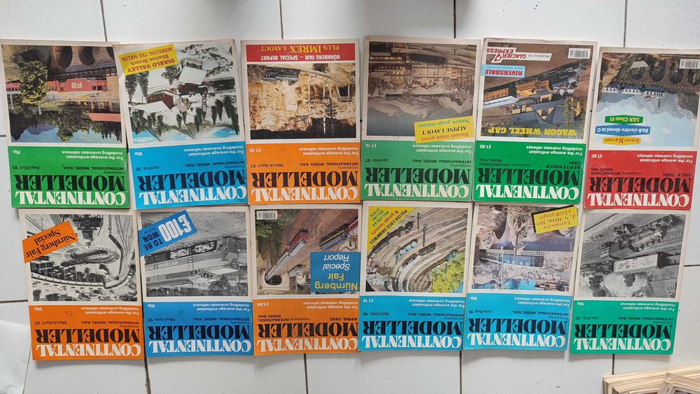 32 Revistas Continental Modeller - Miniaturas de Comboios