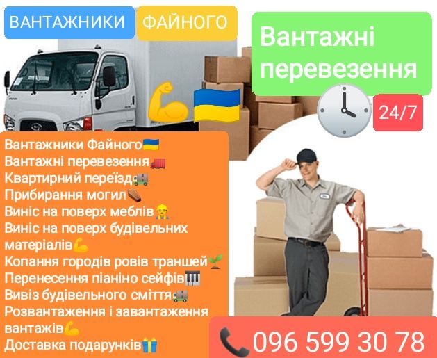 Вантажники Послуги вантажників Підсобники