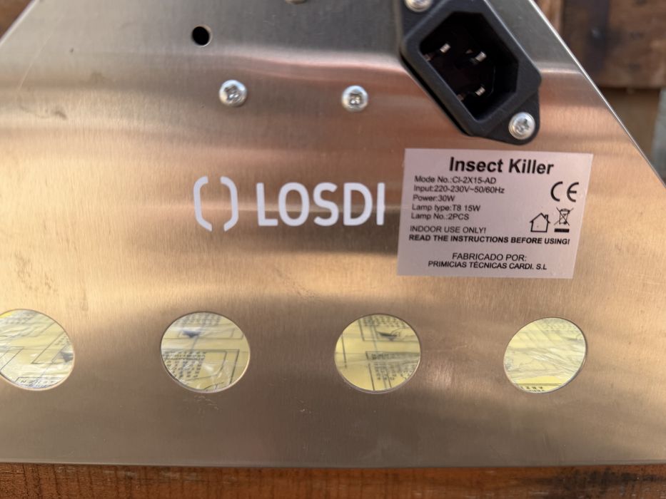 Armadilha Elétrica UV para Mosquitos LOSDI 30W – Como Nova