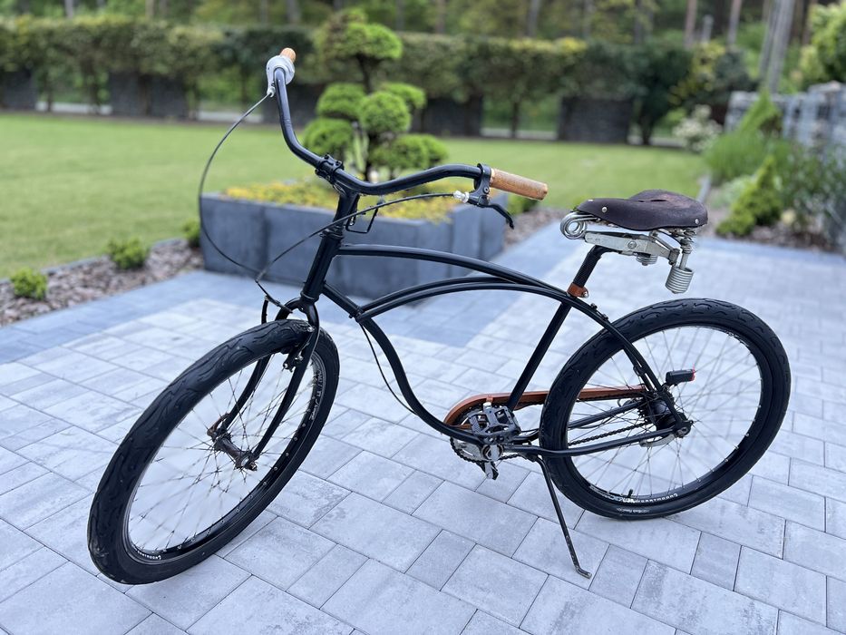 Rower cruiser custom 26 cali wyjątkowy  czarny mat