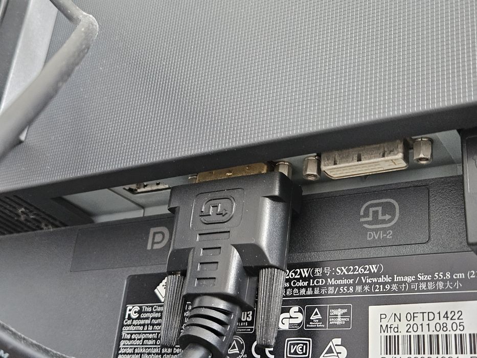 Monitor EIZO FlexScan SX2262W | NISKI PRZEBIEG 10 518h! | S-PVA 16:10