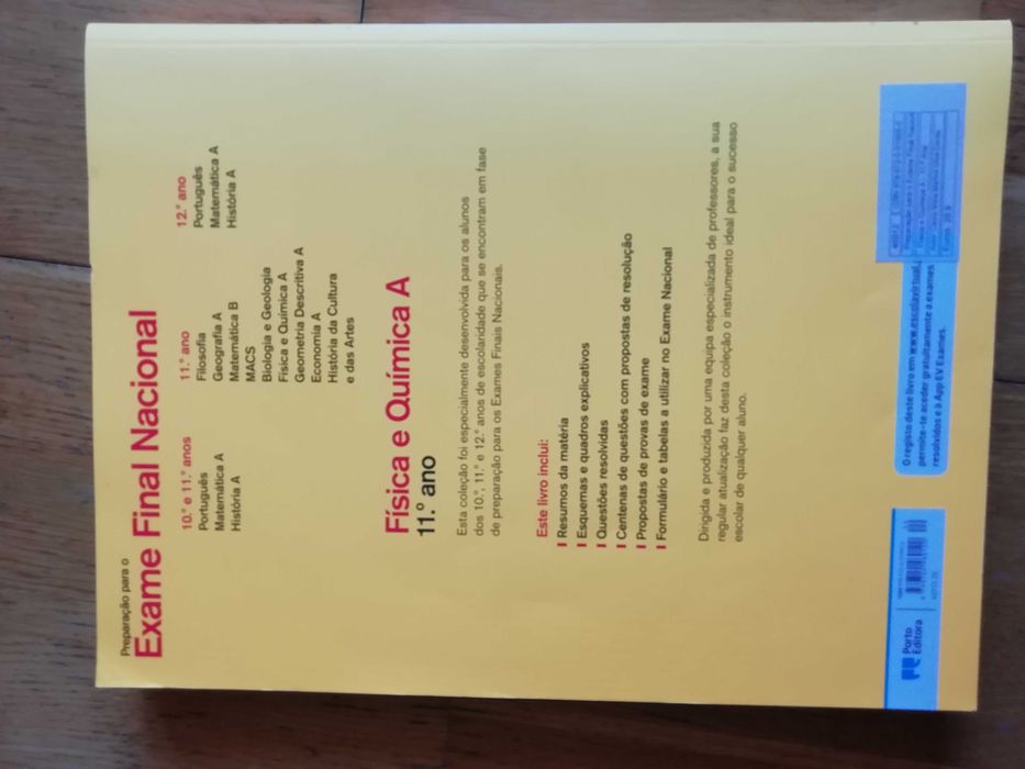 livro preparar exame  Fisica e quimica  11 ano