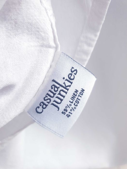 Biała koszula lniana Casual Junkies XL