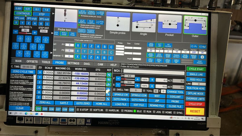 Centro de Maquinação CNC 1200x700x650 PMER S120 – Excelente estado