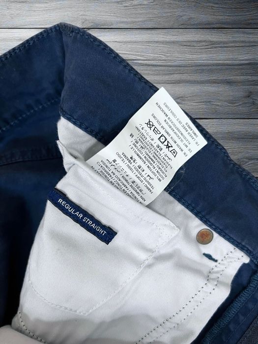 GANT roz. W33 L34 męskie granatowe spodnie chinosy