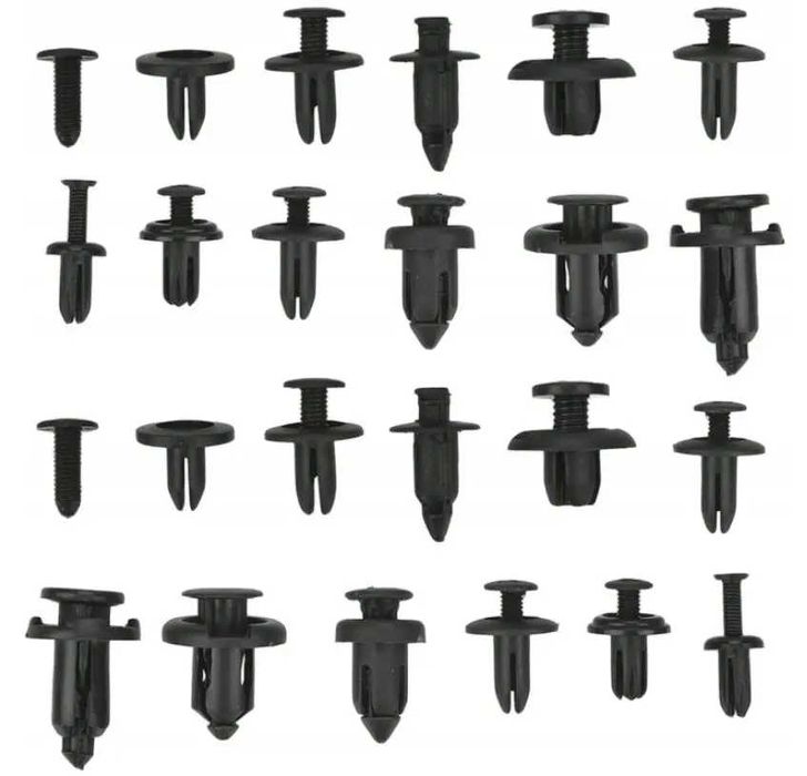 Набор автомобильных крепежей 630шт, пистоны, клипсы и съемник