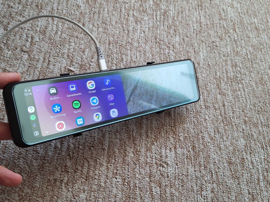 Дзеркало відеорегістратор 4K-12" Android  JBE GPS -Car Play, 3 камери