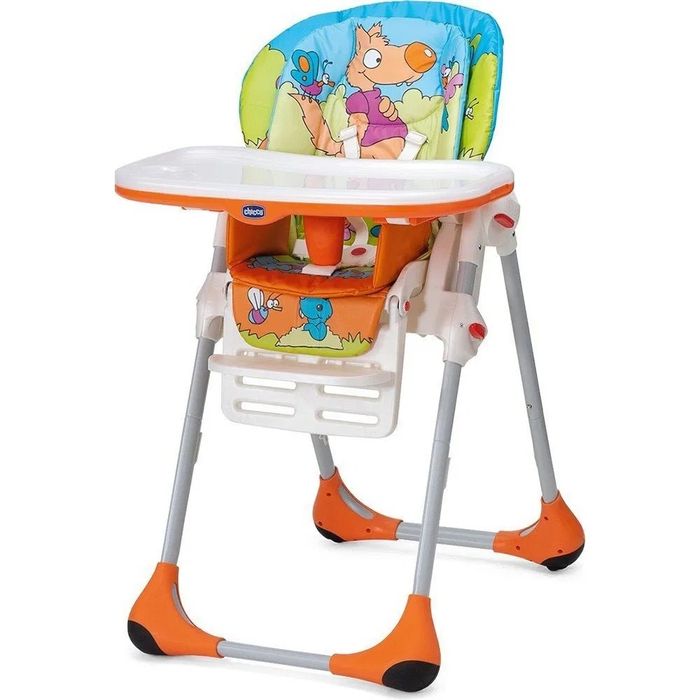Дитяче крісло (стільчик) для годування Chicco Polly 2 in 1 Wood Friends