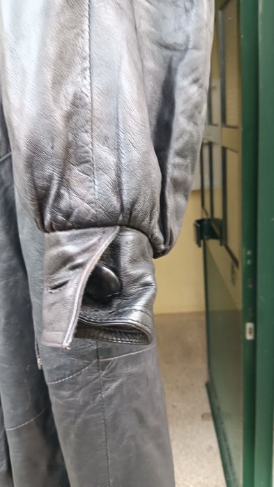 Trench Coat longo vintage em couro