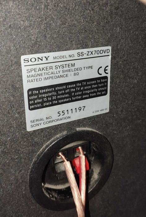 Kolumny Sony SS-ZX70 para + kable Legionowo • OLX.pl