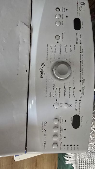 Pralka ładowana od góry Whirlpool 6 kg