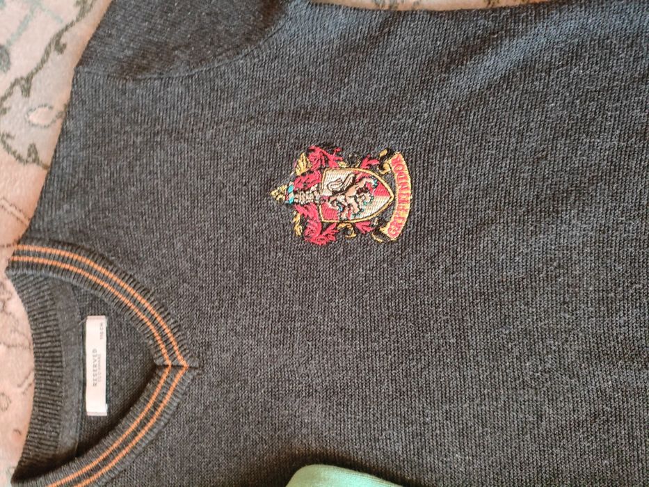 Zestaw sweter Harry Potter dinozaury Gryffindor 110/116