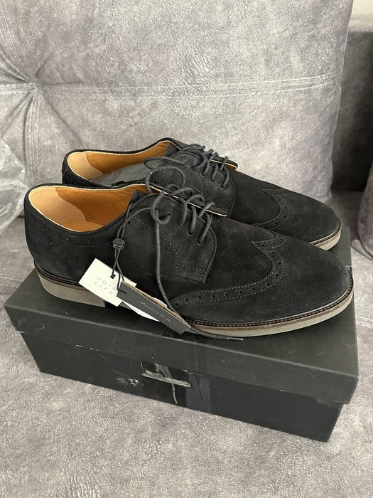 Чоловічі туфлі,замшеві,чорні