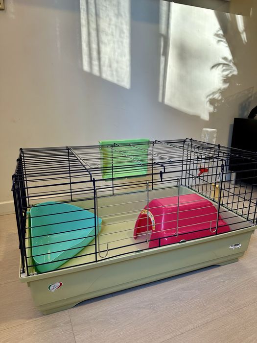 Gaiola de coelho + acessórios