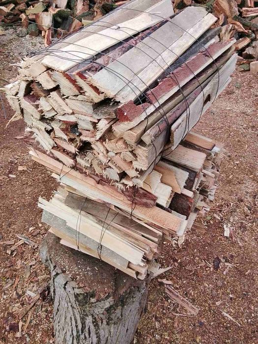 Дрова колотые твердых и мягких пород, резаные доски, вязки на распал