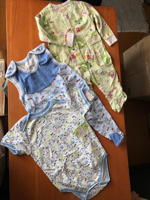 Новий набір 3шт-120, чоловічки 74-80,80-86 боді,новый человечек бодик