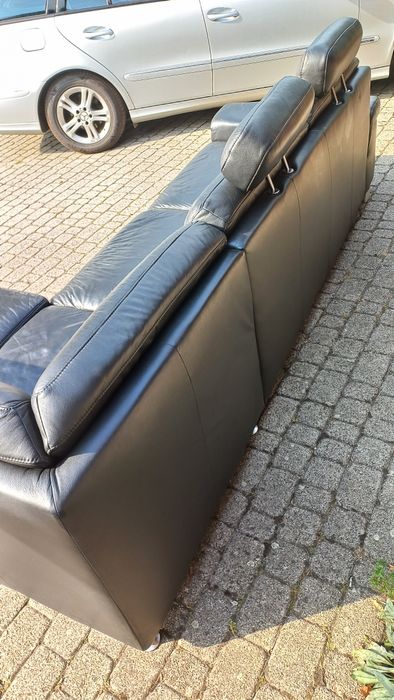 Ekskluzywna rogówka, skóra / czarna